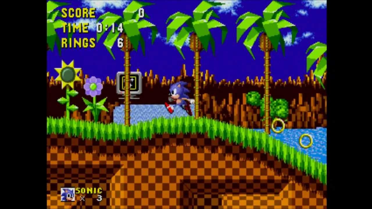 Sonic the hedgehog gameplay gif
