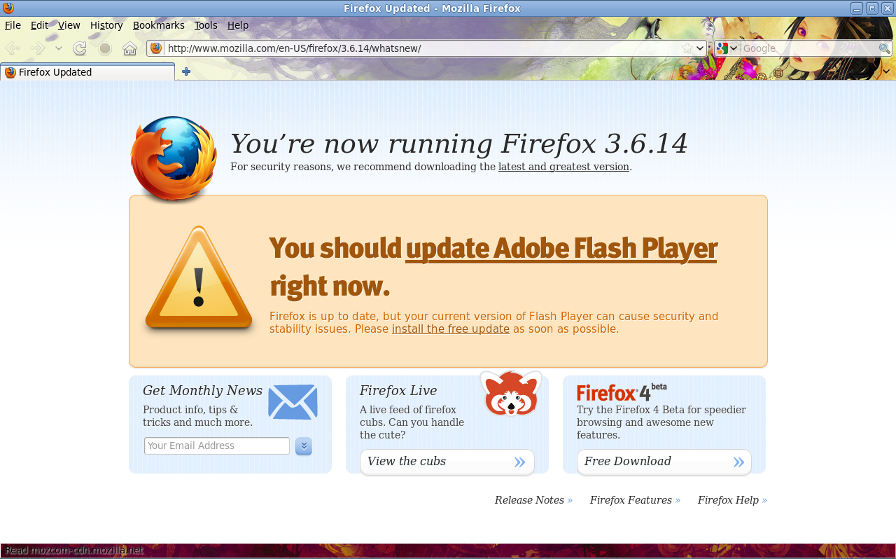 Adobe flash player for firefox mac